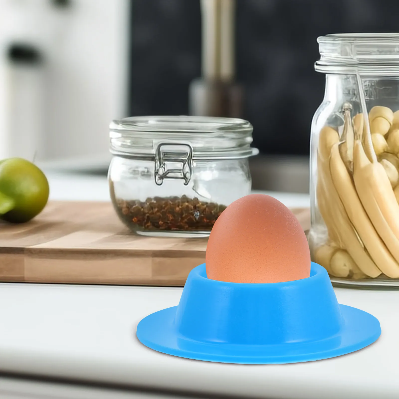 Silicone Egg Holder Stand Countertop Organizer for Fresh Hard Boiled Soft Boiled Eggs Heat Resistant Drop Resistant Dishwasher
