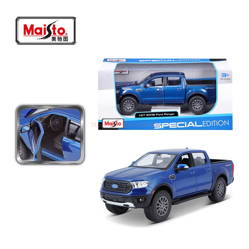 1:27 Symulacja aluminiowego modelu samochodu Gumowa opona Pickup Off road Model samochodu ze stopu cynku Kolekcja ozdób Zabawka dla chłopca Prezent urodzinowy