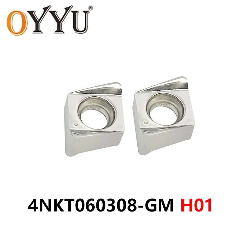 

OYYU 4NKT060308-GM H01 CNC Lathe Cutter Machine 4NKT060308 GM Turning Tools Holder 4NKT 060308 Tool Carbide Inserts For Aluminum