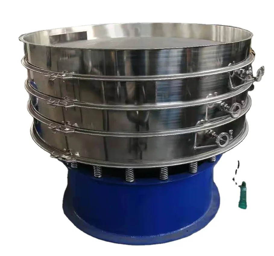 304 stainless steel round vibrating screen vibrating sieve machine  hemp seed separation sieve machine