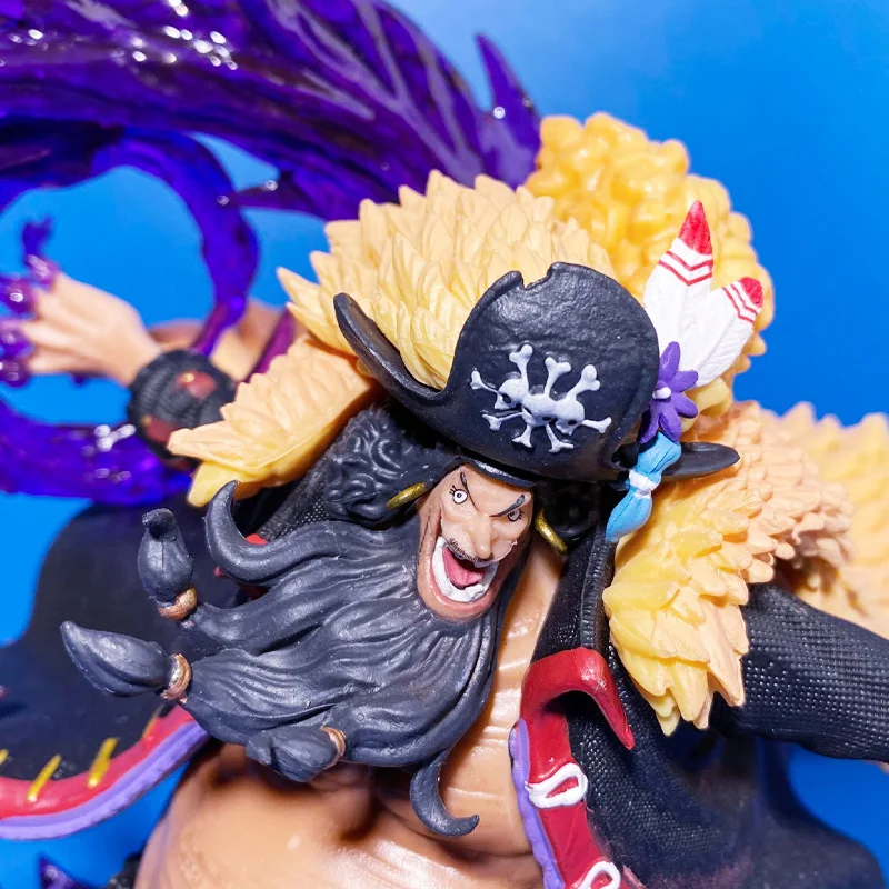 22cm One Piece Anime Figure Blackbeard Action Figurine Black Beard D Teach Gk Pvc Statue Model Collection Doll Christmas Gifts