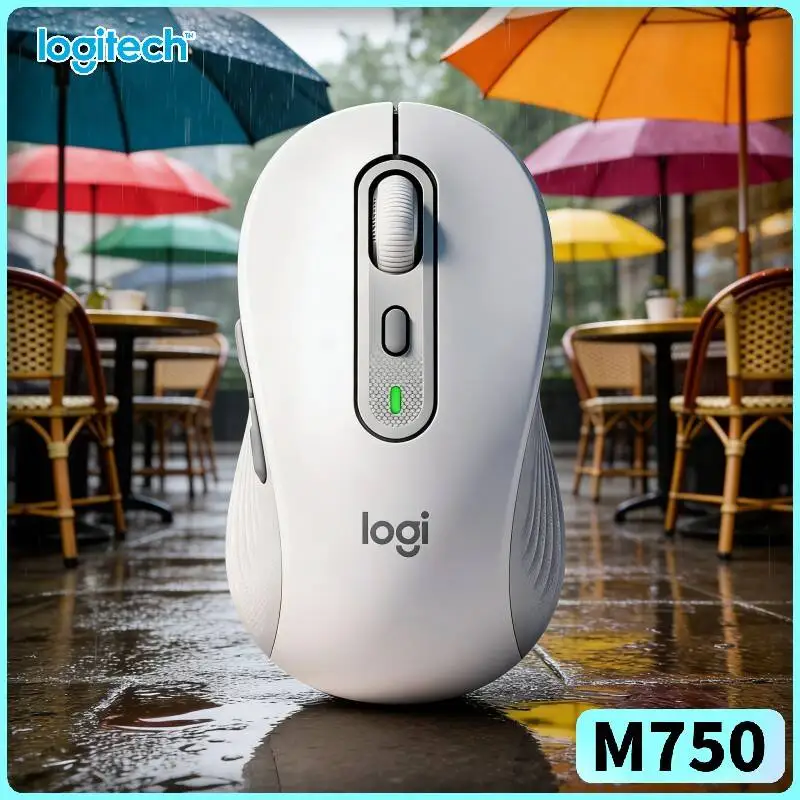 Logitech M750 Office Mouse - Precision Tracking Sensor, 3-Device Sync, Rubber Grips, Business Travel Essential