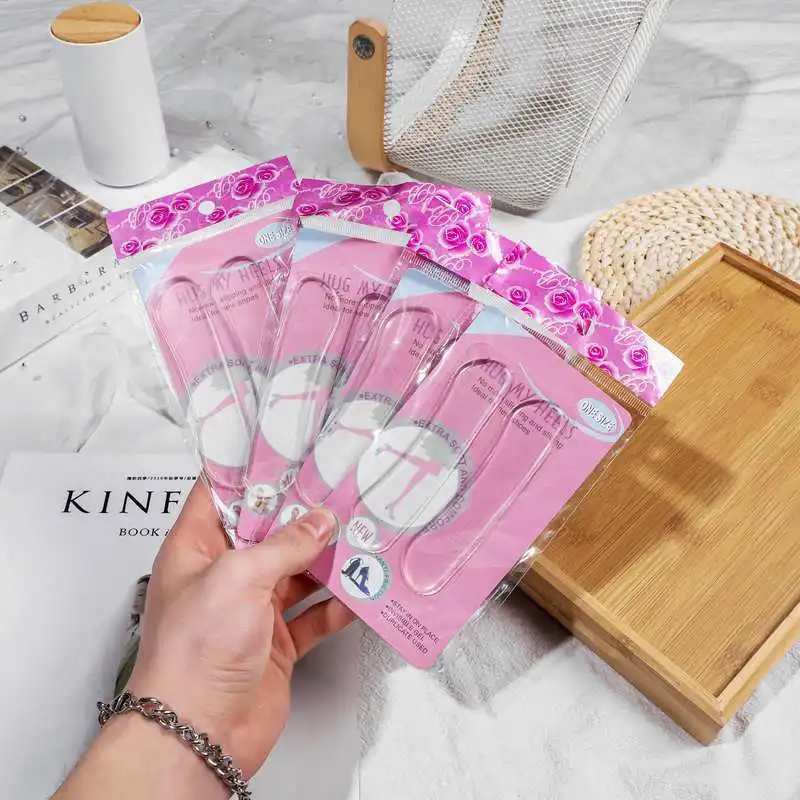 

5Pair T Shape Silicone Gel Heel Feet Insoles Cushion Foot the heel does not follow the footnote care tool for quality travel
