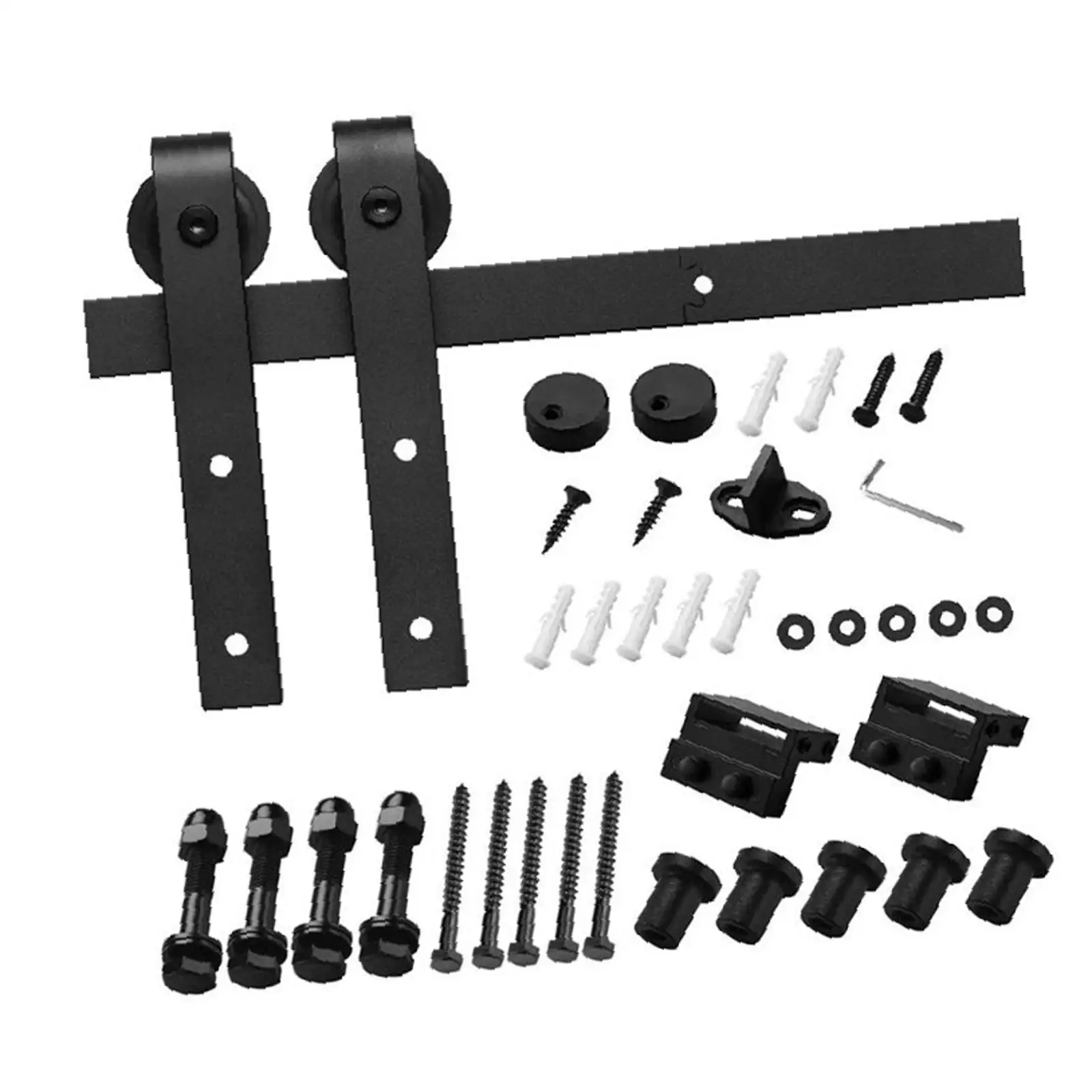 باب حديث مصنوع باستخدام الحاسب الآلي بسمك 3/4 بوصة و12 بوصة. × 80 بوصة. MDF الحظيرة البيضاء المنزلقة