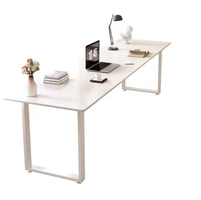 

Slate desk Italian minimalist double black household long table study computer desk