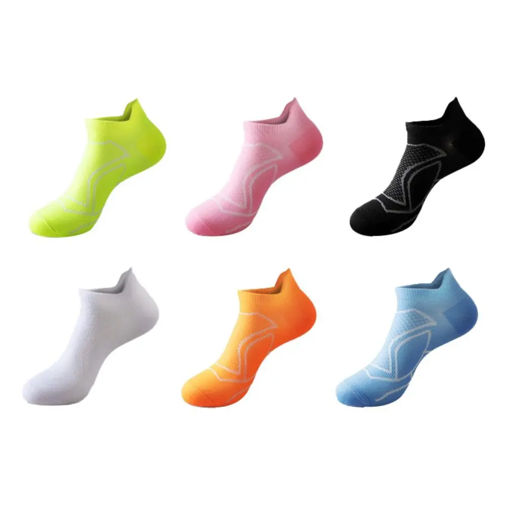 Calcetines deportivos transpirables de malla para hombre, medias tobilleras antideslizantes de retales para correr en verano, calcetines cortos finos para correr para mujer