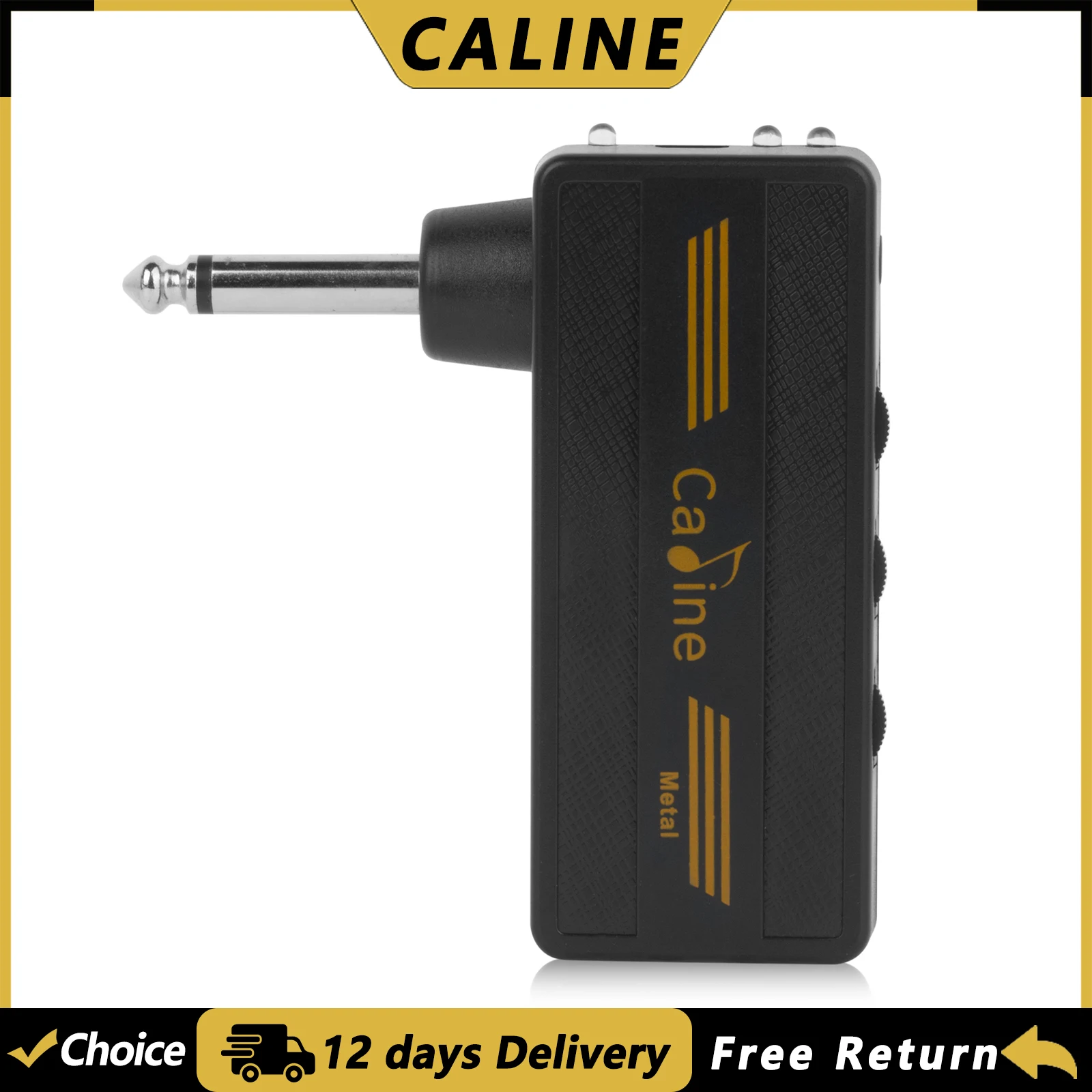 

Беспроводной гитарный усилитель Caline CA-101, мини-усилитель для наушников, перезаряжаемый гитарный усилитель с эффектом дисторшн