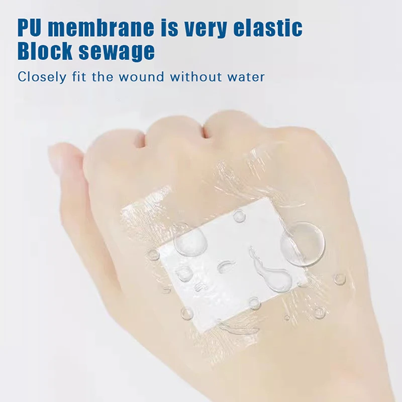 10/20pcs Waterproof Transparent PU Adhesive Wound Dressing Fixer Band Aid Bandage Wound Protective Sticker First Aid Tool