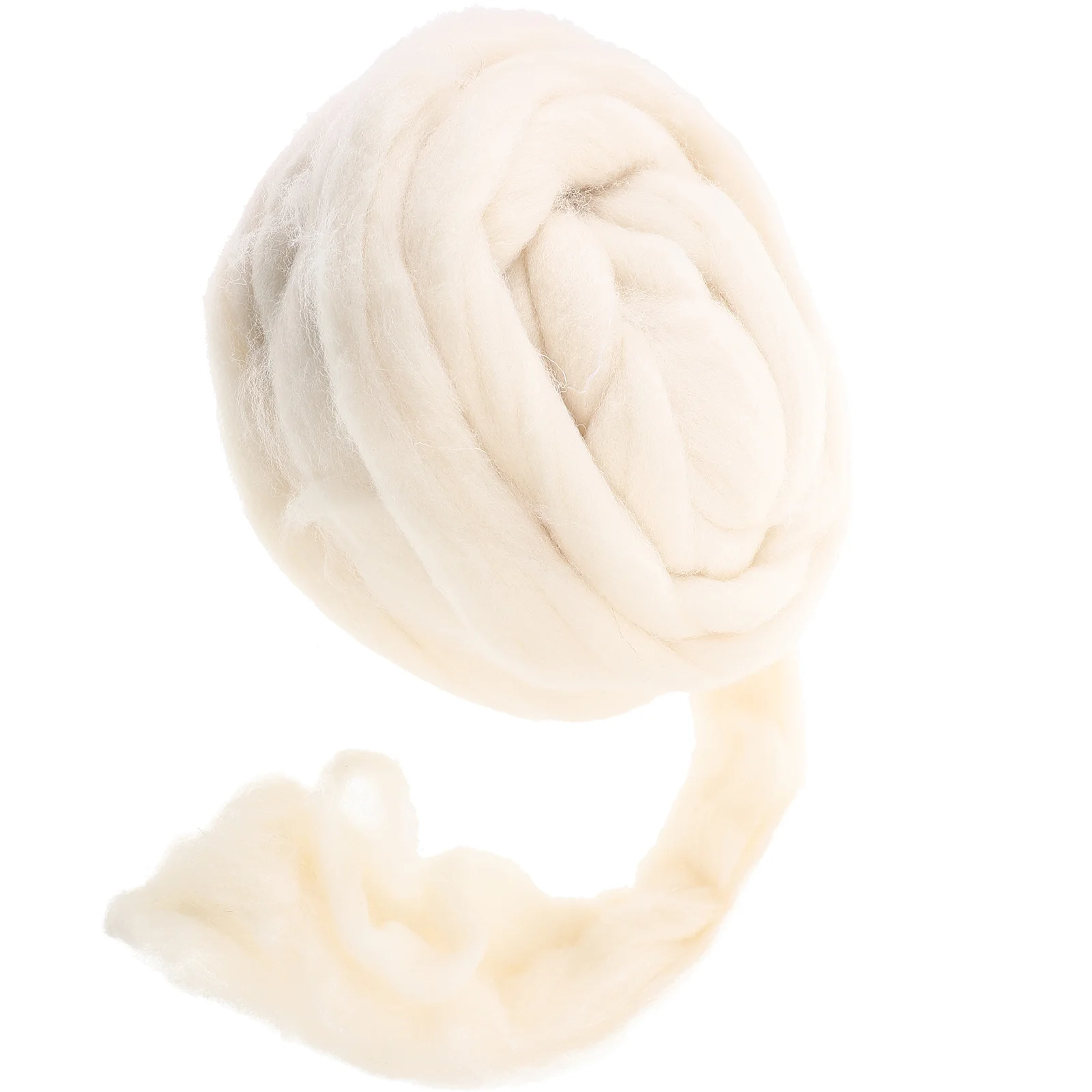 Natürliche Roving-Wolle, Roving-Faser, Filz, Basteln, Nadelfilzen, 200 g (Galatea), Roving-Wolle zum Filzen von DIY-Rohwolle