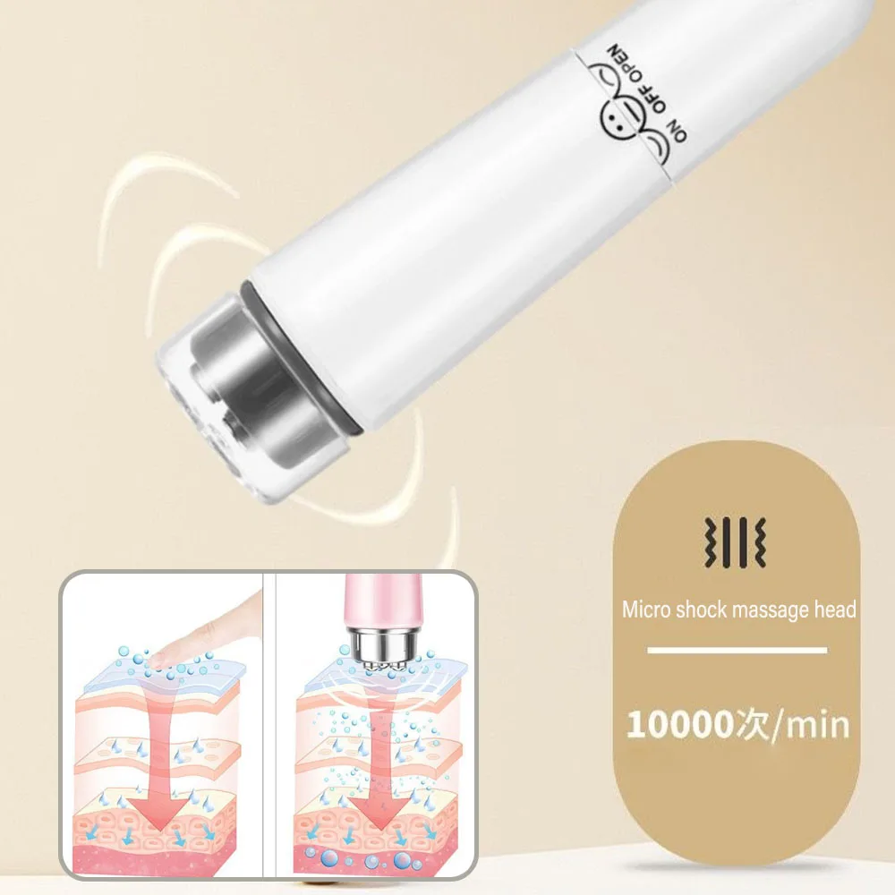 Electric mini massage pen portable 4-head massager electric eye facial care massage instrument lifting face eye vibrator