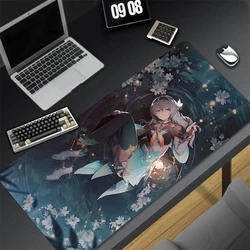 Firefly Honkai Star Rail Mouse Pad Large Anime Gaming Mousepad Laptop Cute Girl Gamer Keyboard Rug Computer Cabinet Desk Mat XXL