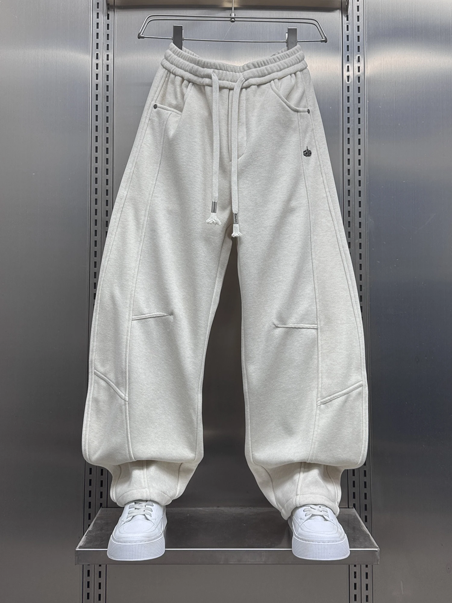 

Мужские зимние утепленные повседневные брюки из флиса 2025: Новинка, трендовый бренд, премиум-качество, универсальные спортивные брюки для мужчин