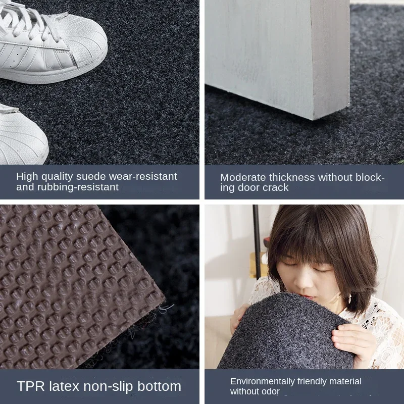 Japanese Minimalist Doormat, Anti-Slip & Scratch-Resistant, Ultra-Thin Design for Outdoor/Indoor Entrance Mats