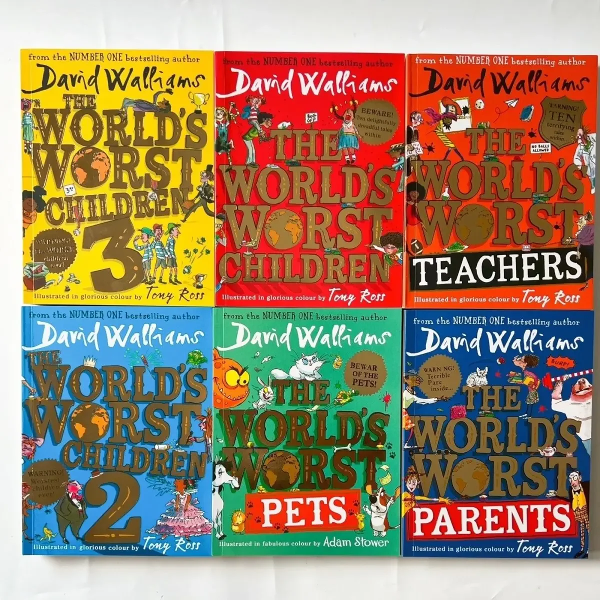 

The World's Worst Children David Williams Humorous Novels Primary School Extracurricular Reading Color Edition 3/6 Books Libros