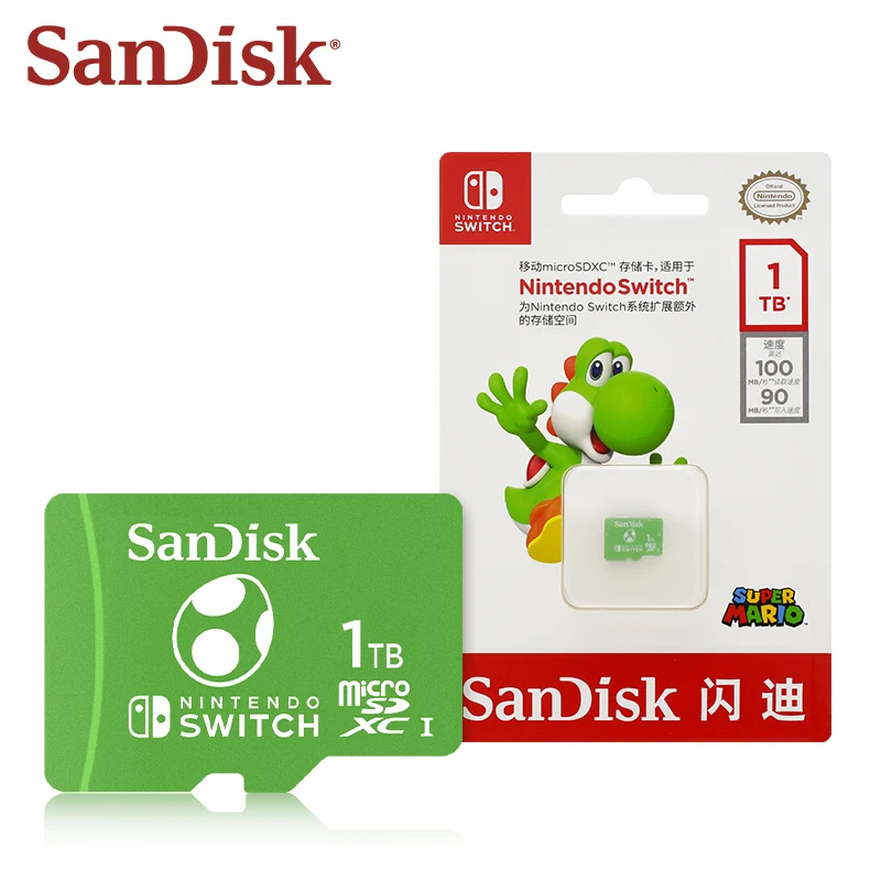 sandisk-nintendo-licensed-memory-cards-for-nintendo-switch-microsdxc-card-128gb-256gb-512gb-1tb-original-storage-microsd-tf-card