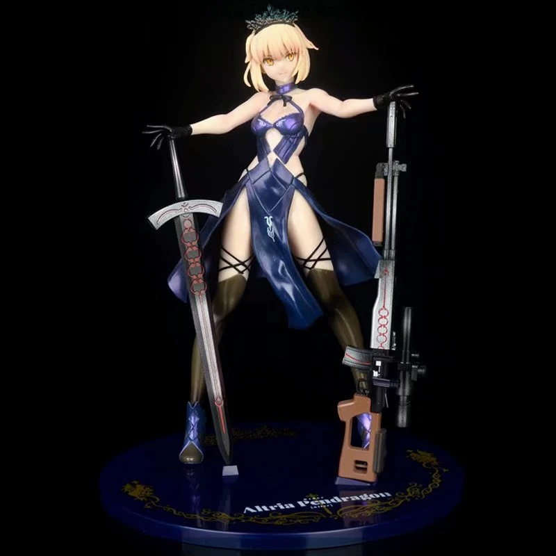 24cm Fate Grand Order Altria Pendragon Alter Rider Game Girl Figure Model Statue Collection Desktop Decoration Ornament Toy Gift