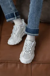 BJD Doll Shoes MSD Unisex Boys 1/4 ID75 White Black Handsome Mesh Top Sneakers Casual Soft-soled Sports Shoes Doll Accessories