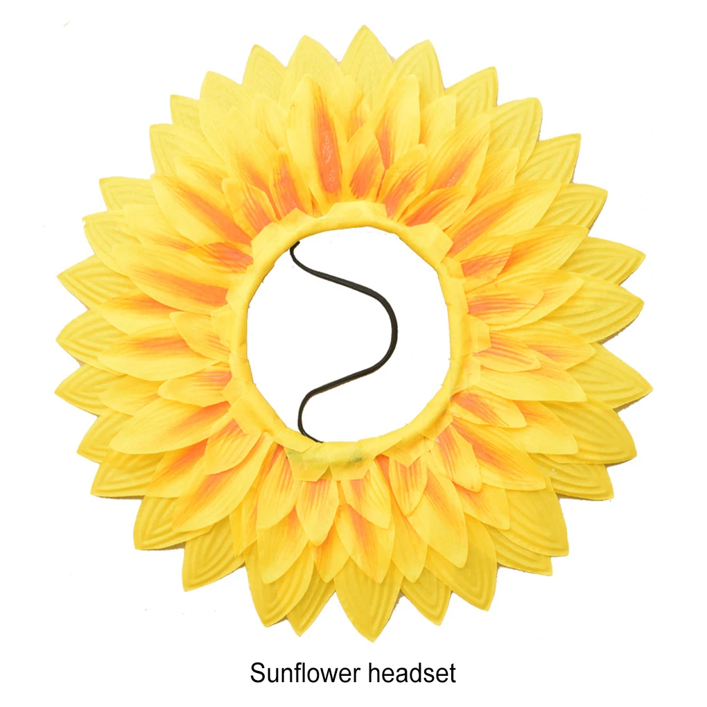 Unique And Fun Sunflowers Headwear For Kids And Adults Easy To Wear Novelty Sunflowers Costume Hat