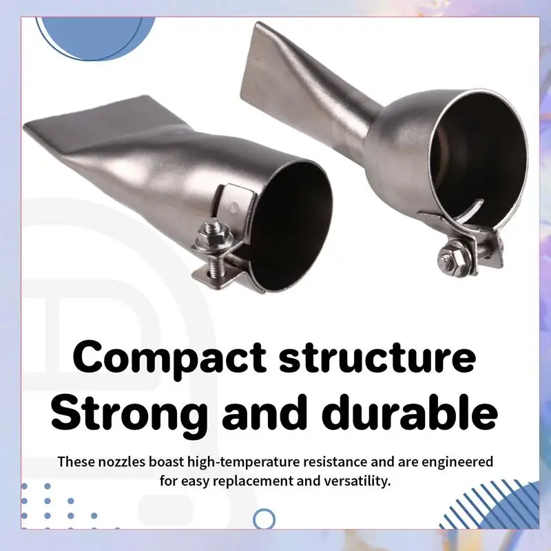 

Hot Air Welder Tool Enhancement With 2 Stainless Steel Flat Nozzles, 20Mm & 40Mm Tips-[A04I]