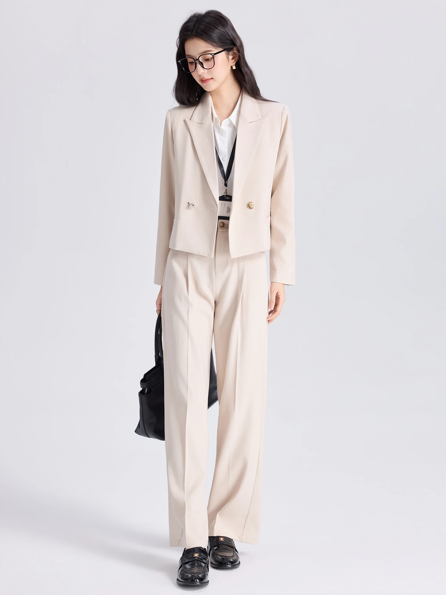 Short Women's Suit Jacket 2026 New Style Career Interview Formal Ladies' Suit Set Professional Sensation Student Job Interview