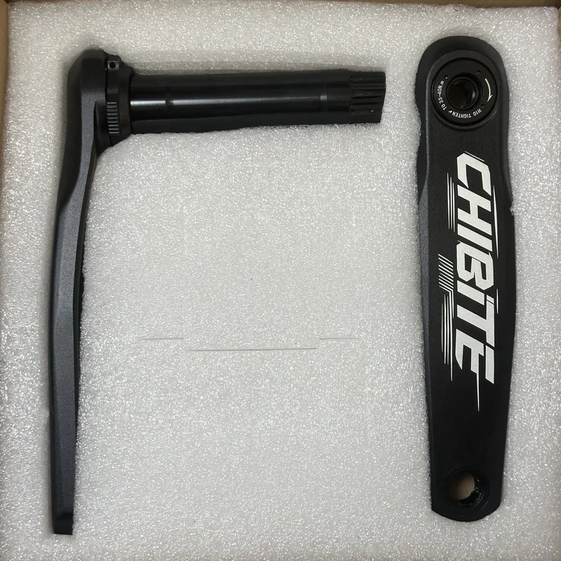 CHIBITECrank 7075Mountain Bike Hollow out  DUBAluminum Alloy Suitable for Speedlink 558g 170mm Threaded installation