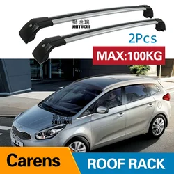 SHITURUI 2Pcs Roof Bars for KIA Carens Rondo MK3 2013-2021  Aluminum Alloy Side Bars Cross Rails Roof Rack Luggage Carrier