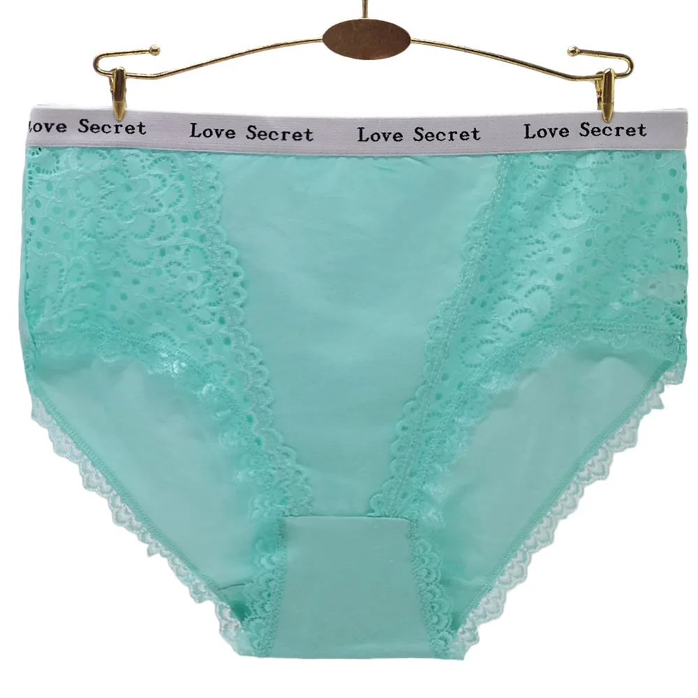 Sexy kalhotky Plus Size Bavlněné spodní prádlo Dámské kalhotky Spodní prádlo Jednobarevné kalhotky Dámské intimní kalhotky 3 kusy/sada - náhled 4