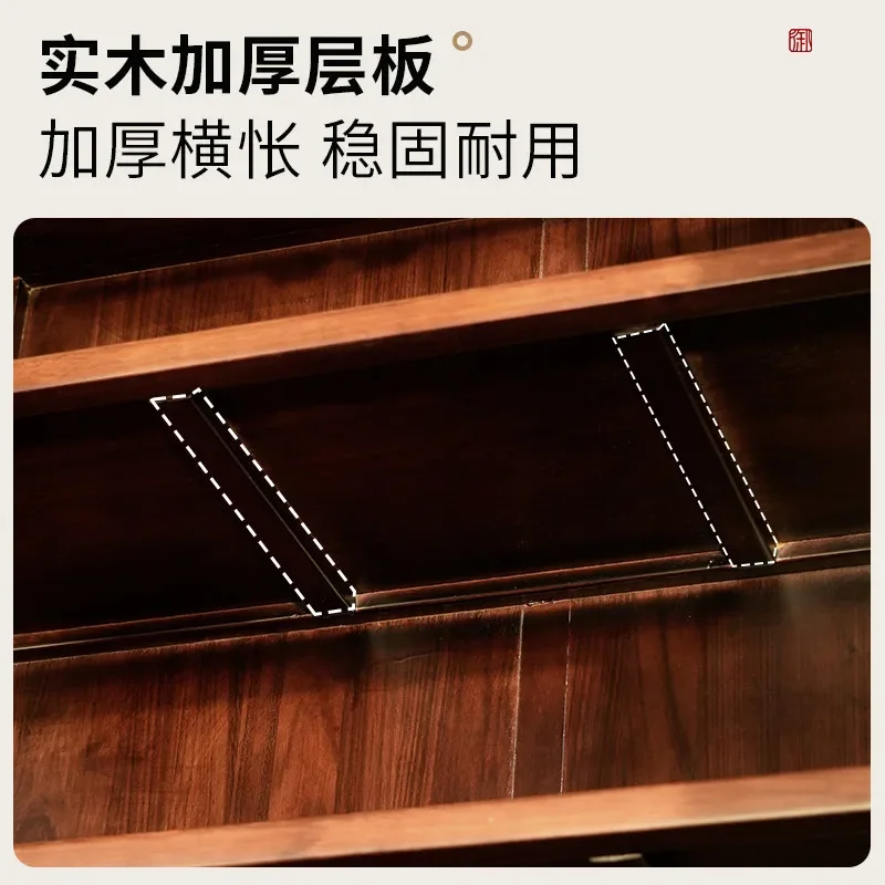 2026 all solid wood locker integrated whole wall living room study wall bookcase