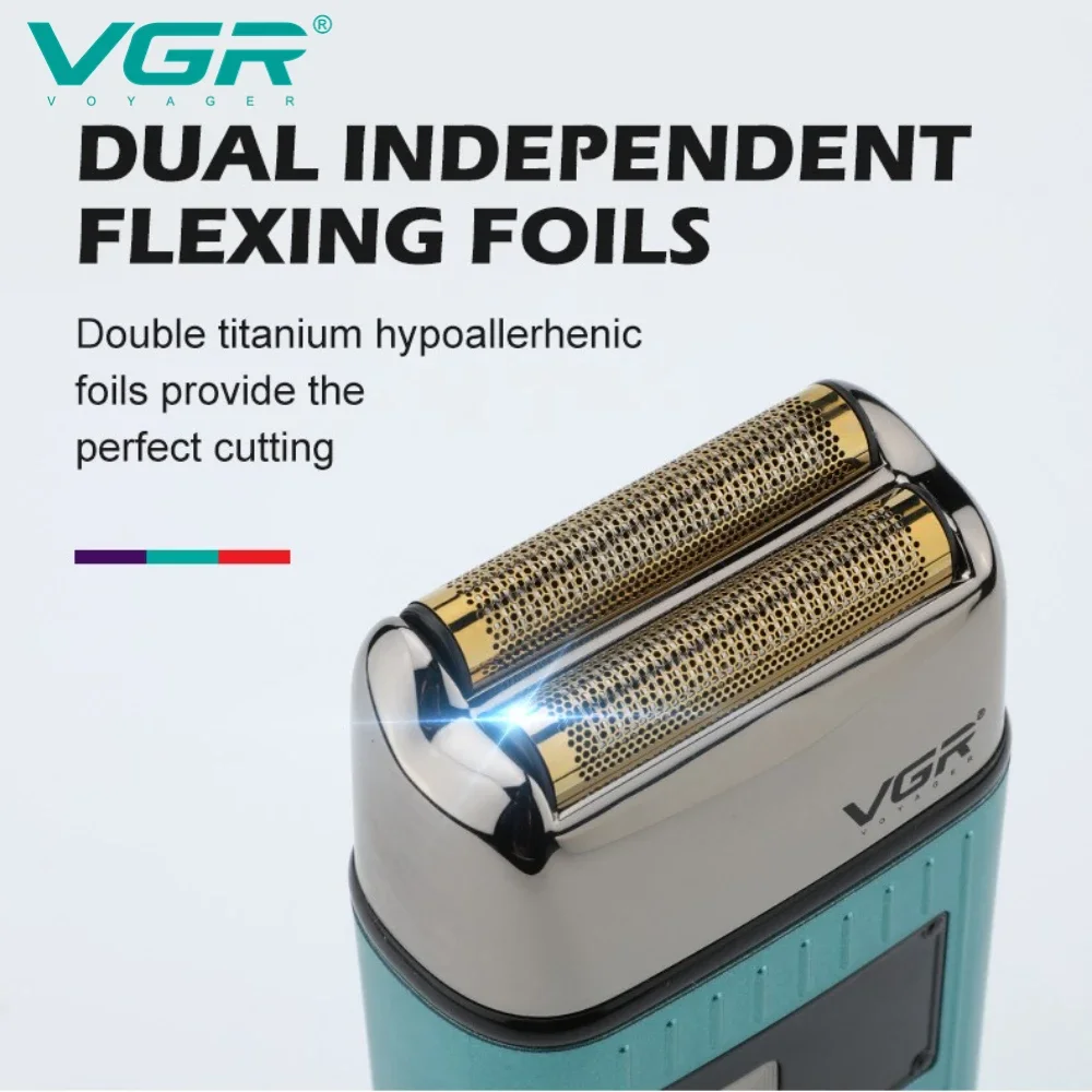 VGR Electric Shaver Beard Trimmer Waterproof Razor Professional Shaving Machine Bald Head Trimmer Razors for Men V-357