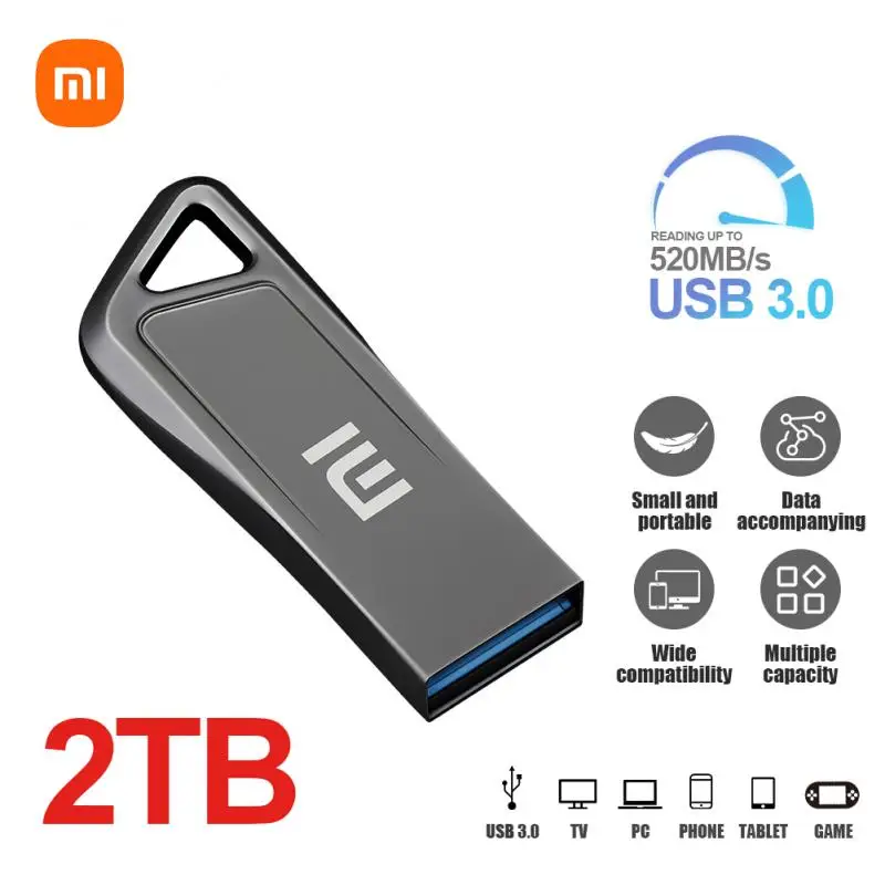 Xiaomi U Drive Original 2TB 1024GB 512GB USB 3.1 Type-C Interface Mobile Phone Computer Mutual Transmission Portable USB Memory