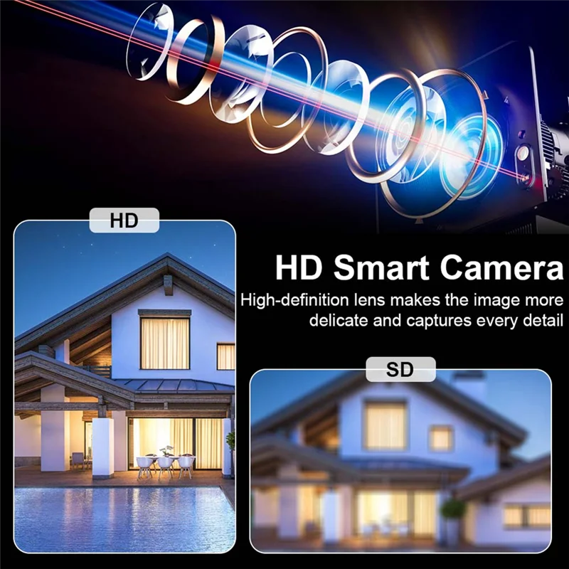 

ABSQ-Security Protection 1080P HD Wifi Camera Night Vision Motion Detection Surveillance Camcorder Loop Recording Cam