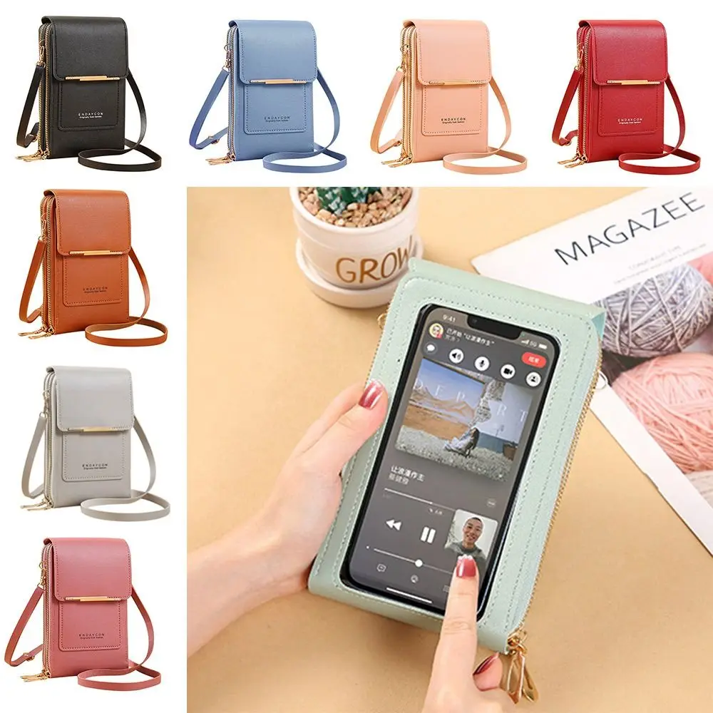 

Smartphone RFID Women Handbag Crossbody Bags RFID Anti Theft Purse Touch Screen Phone Bag