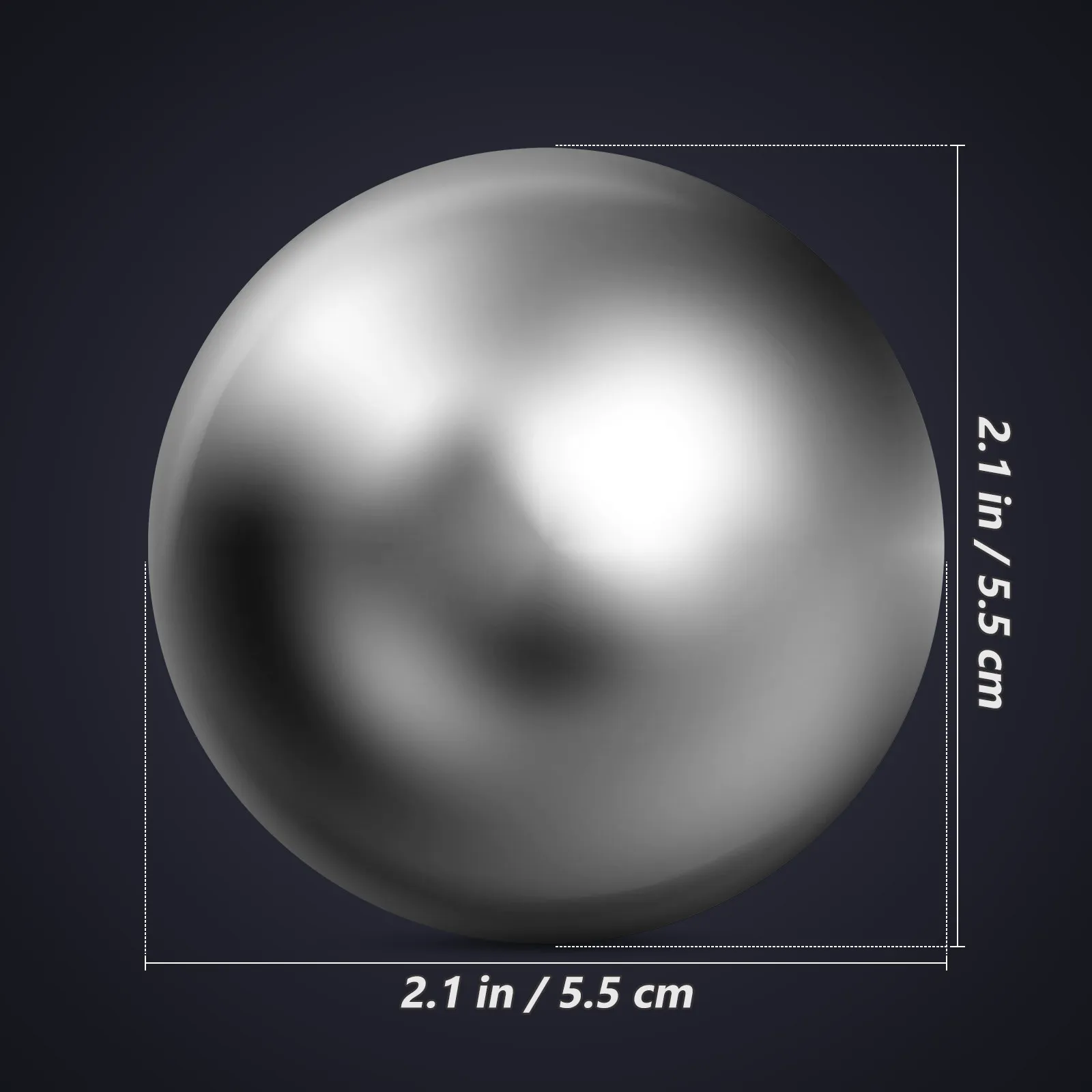 2Pcs Stainless Steel Whiskey Stones Reusable Ice Spheres for Whiskey Beer Wine Juice Drinks Flavor Preserving Stainless Steel - view 5