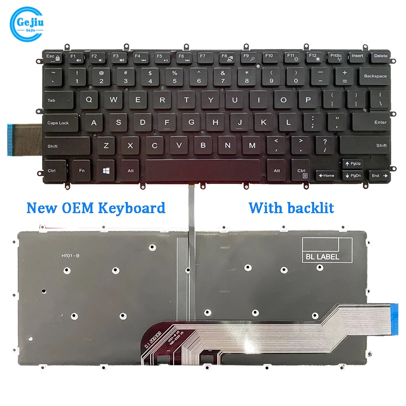 New Original Laptop Keyboard For DELL Inspiron 3480 3481 3482 3490 3493 Latitude E3490 L3490 P89G