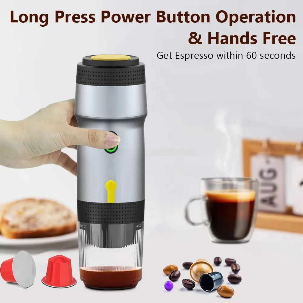 Semi Automatic Portable Espresso Maker USB 12V Electric