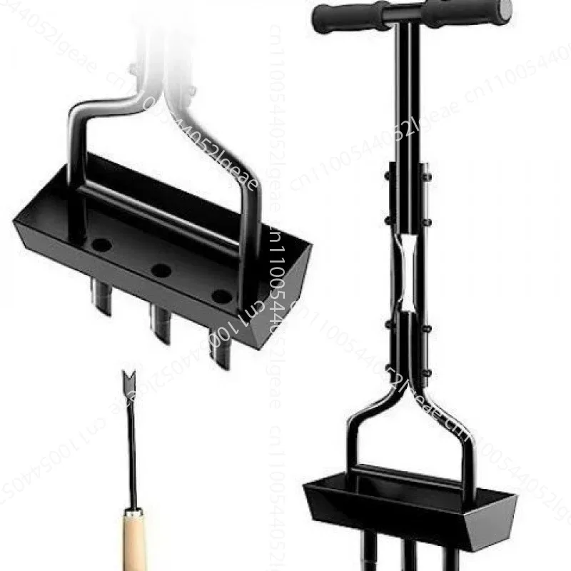 Lawn Aerator Coring Garden Tool Manual Yard Plug Aerators & Clean Tool for Lawn Care Compacted Soil