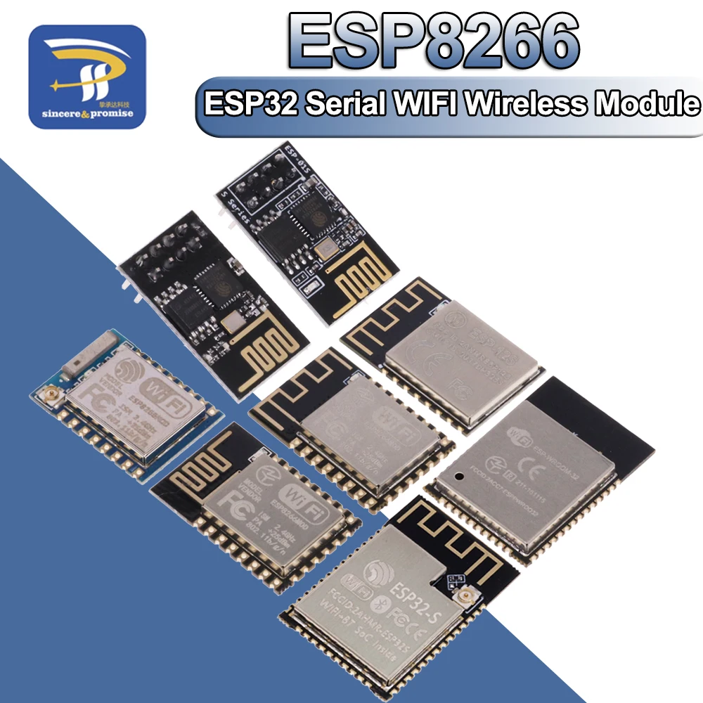 ESP8266 ESP-12F Serial WIFI Moule ESP-01 ESP-07 ESP-12S ESP-12E ESP-01S serial WIFI wireless module ESP32 wireless transceiver