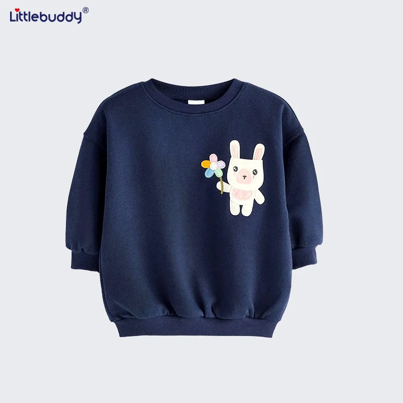 

Little buddy Long Sleeve Children's Sweatshirt Wind Cotton2-7Year-old Toddler Sweatshirt Round Neck Thin Style
