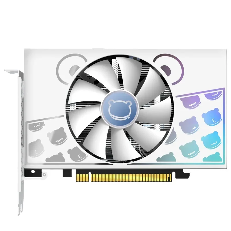 Computer graphics card AMD Yingtong RX6500XT 4GD6 cute pet host single fan mini compact graphics card
