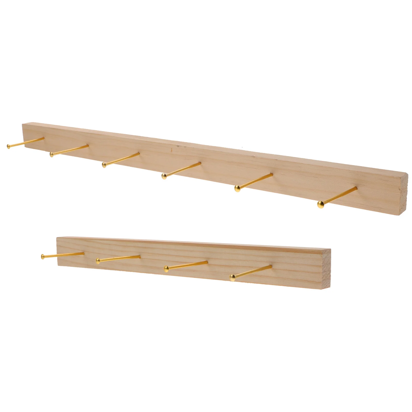 

1Set Wooden Jewelry Organizer Wall Mounted Necklace Holder Hanging Rack Elegant Wall Jewelry Display Holder Earring Organizer