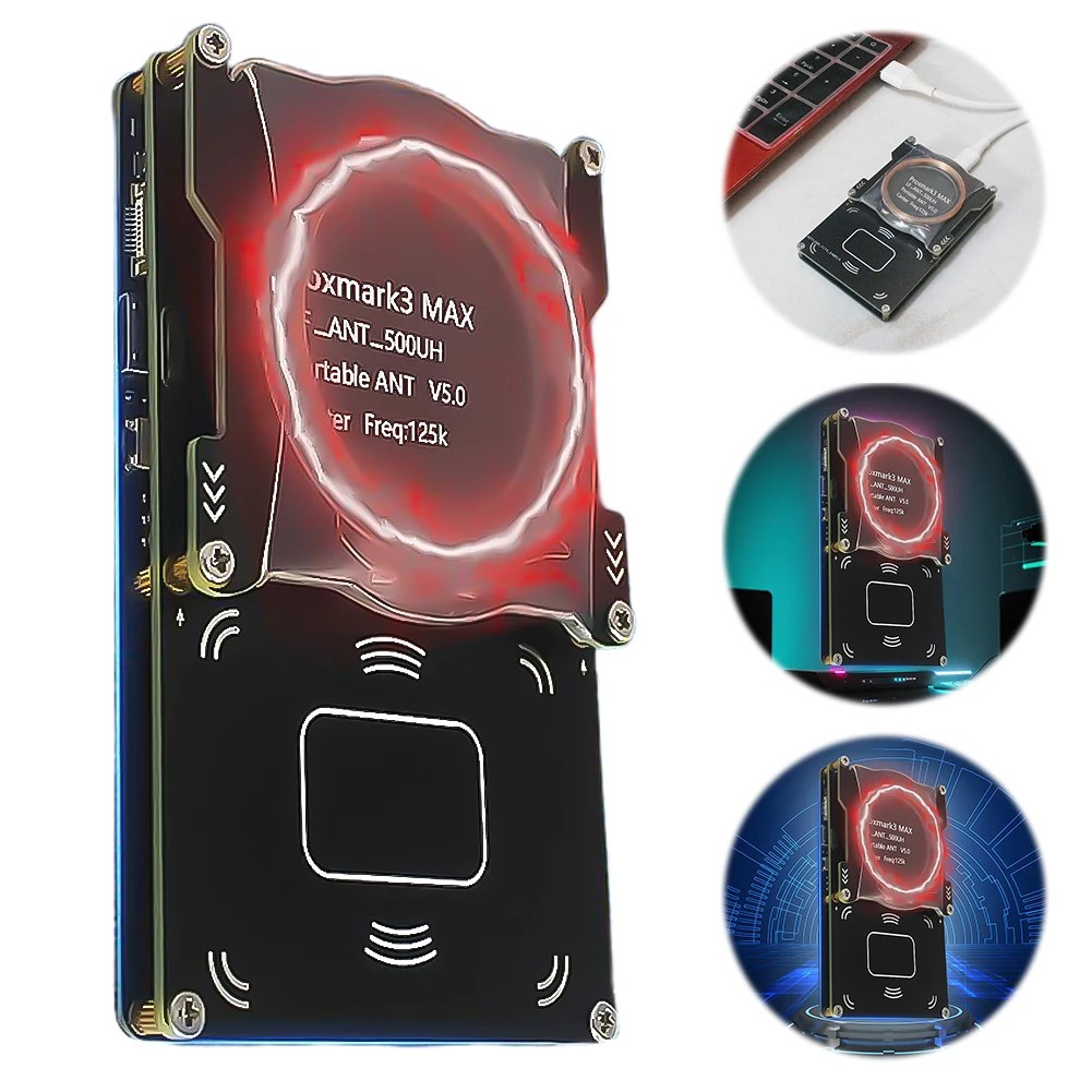 

Proxmark3 MAX Set IC ID NFC Tag Decryption Duplicator Type-C+Micro RFID Copier Reader NFC Smart Card Writer RFID NFC Card Copier