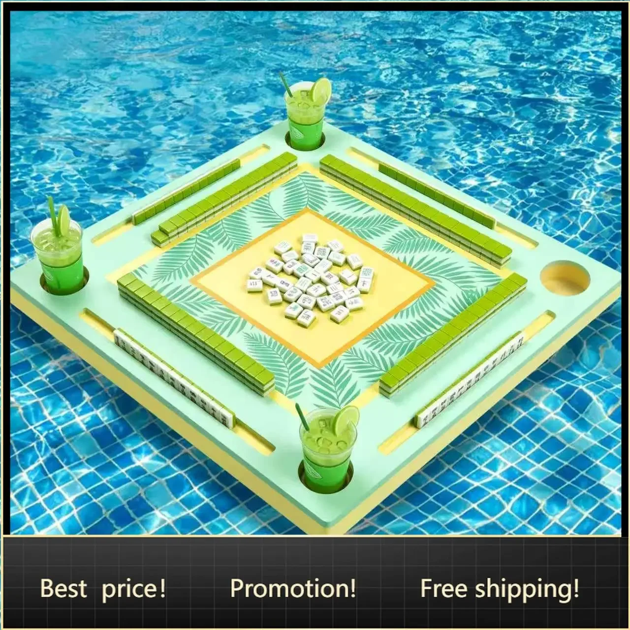 Brand new fast shippingBestsellerFloating Mahjong Table for Pool, Swimming Pool and Hot Tub Float Board for Mahjong, Pools Game