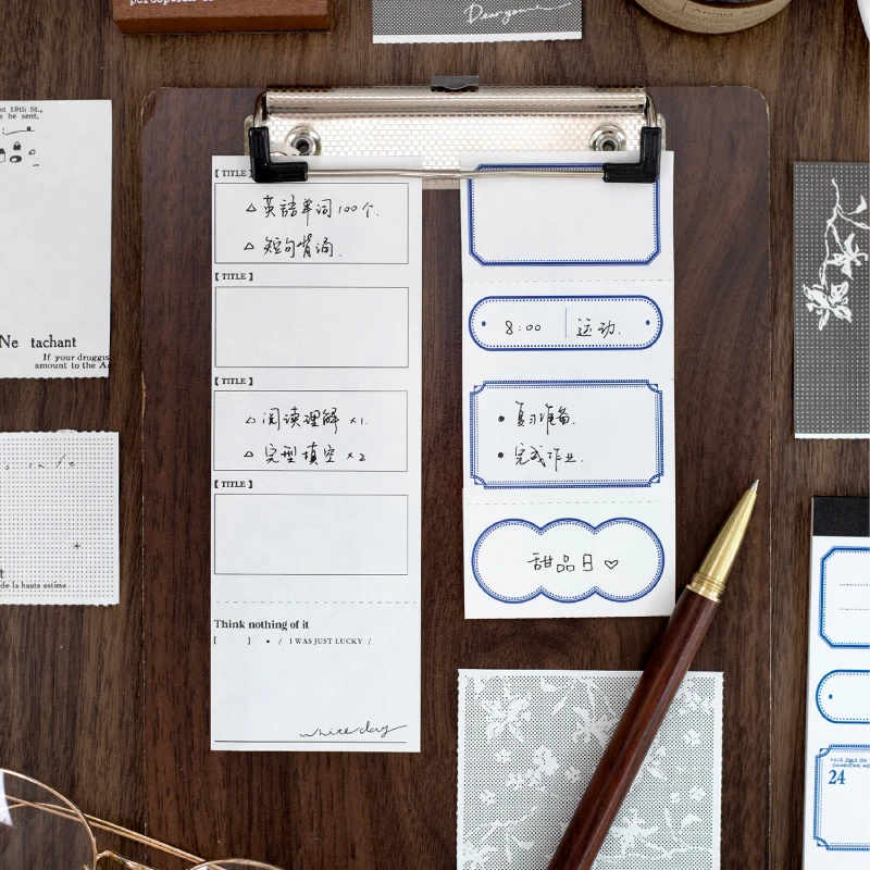 Journal GO 30sheets Vintage Notes Collection Memo Pad Decorative Stationery Scrapbooking Diary Album Lable Retro Material Paper