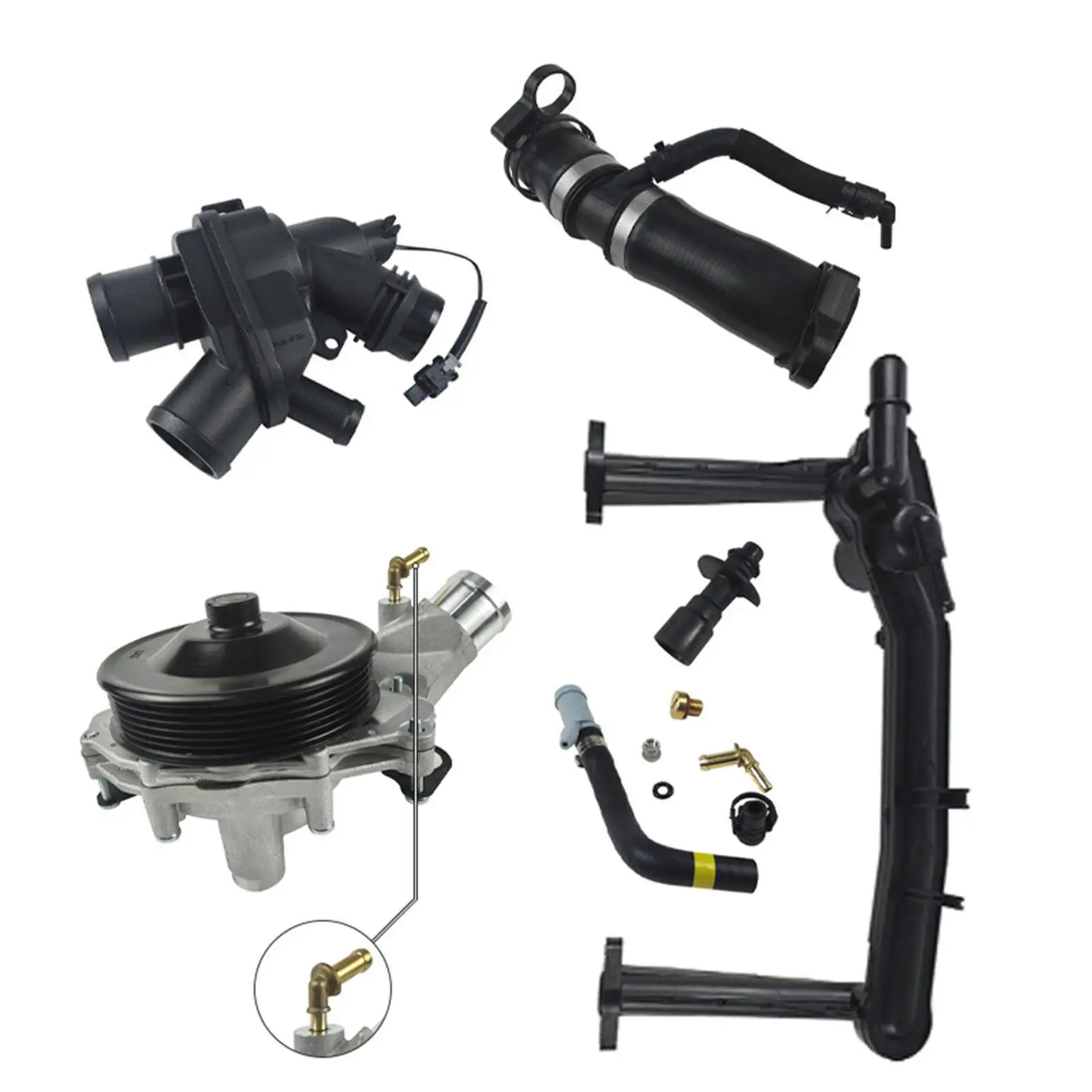 Engine Coolant Pipe Upgrade Kit LR032135 LR045239 LR092992 High Parts LR090630