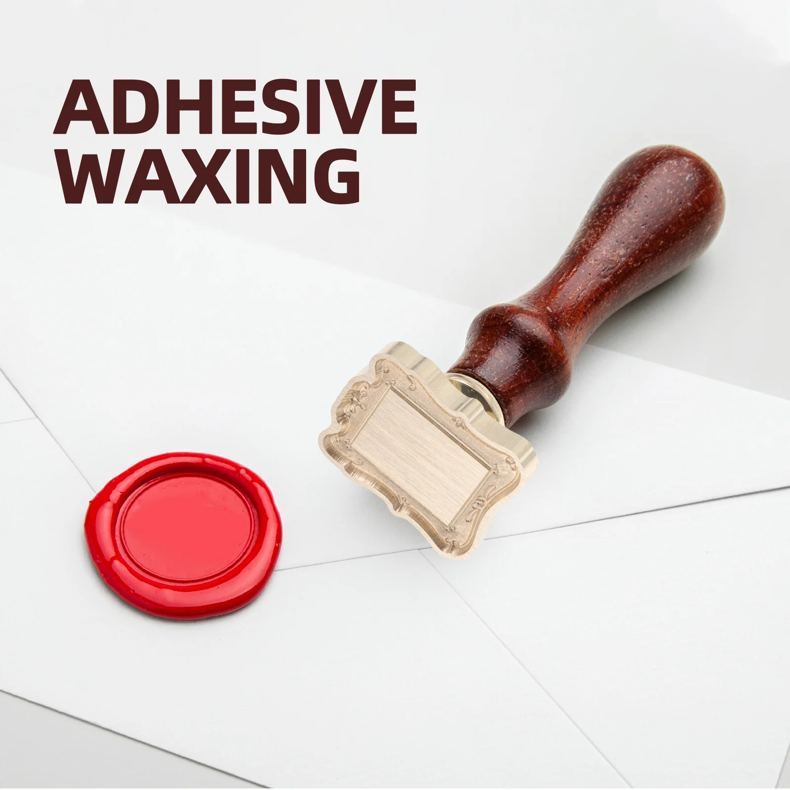 

Vintage European Wax Seal Stamp Head 3D Embossed Frame Design for Invitation Letter Sealing Planner Greeting Cards Wrapping