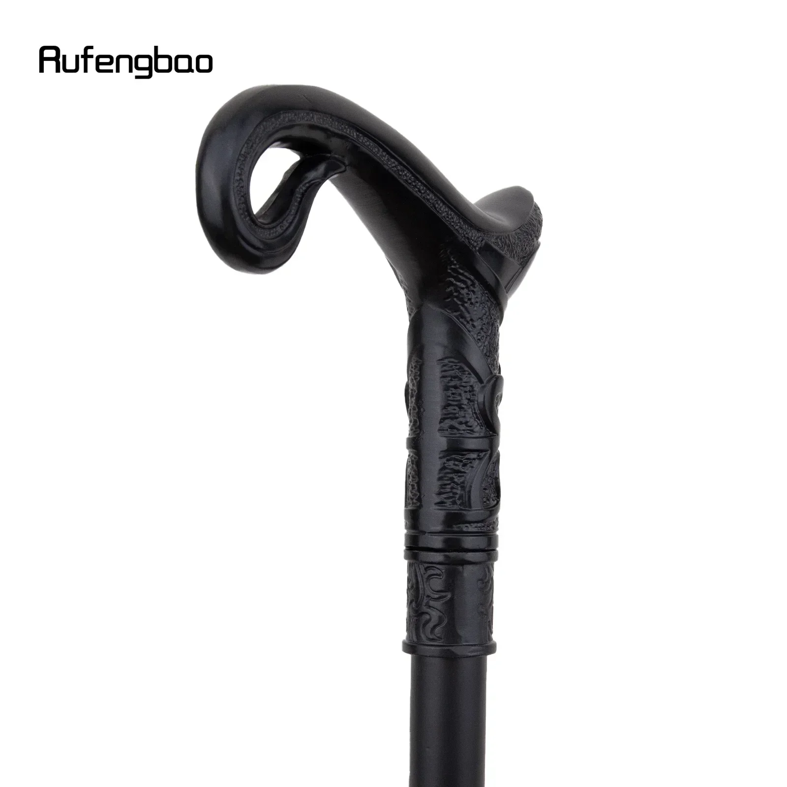 Black Luxury Curve Line Type Walking Cane Fashion Decorative Walking Stick Gentleman Elegant Cosplay Cane Knob Crosier 93cm view 5