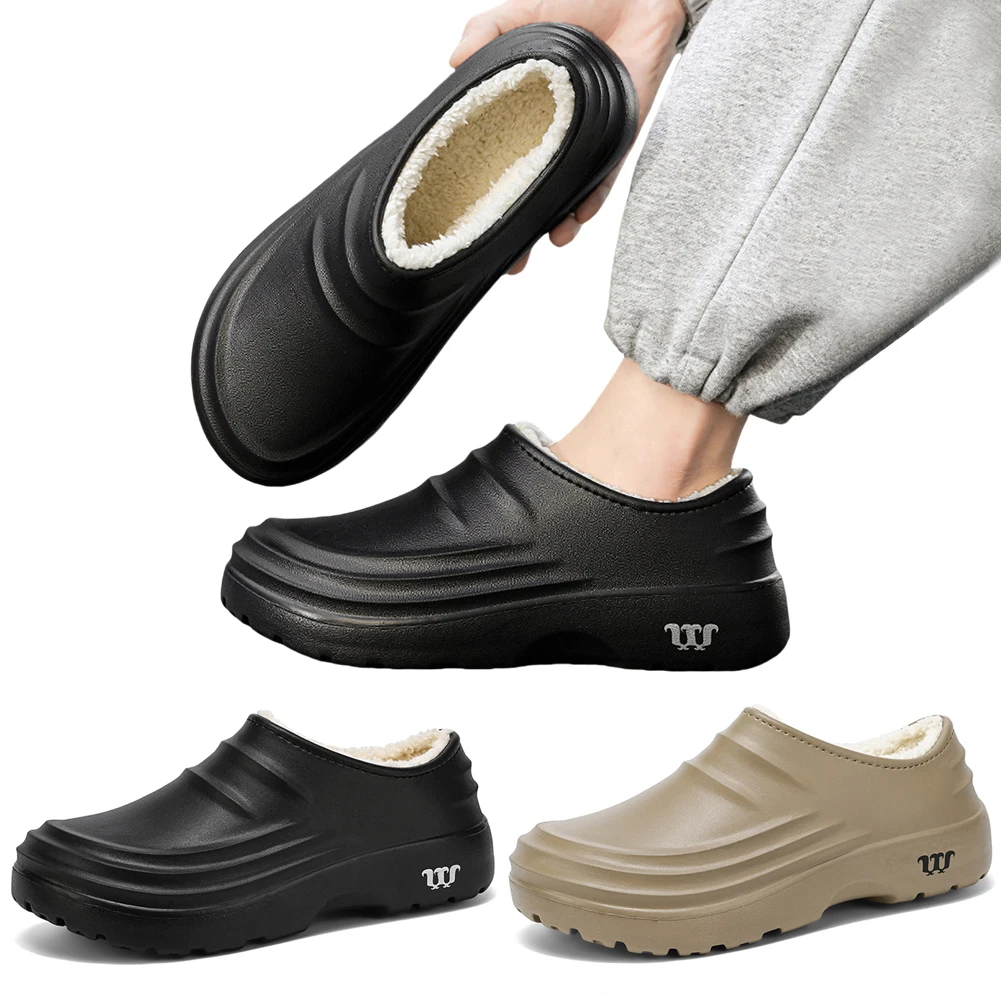 Winter Chef Shoes Anti Slip and Oil Proof Work Shoes Lazy Slippers Casual Trendy Slippers One Step Fashion Shoes Sports Shoes