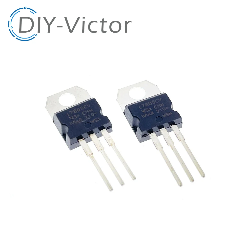 10pcs L7805CV LM7805 L7805 7805 Voltage Regulator IC 5V TO-220 make in china