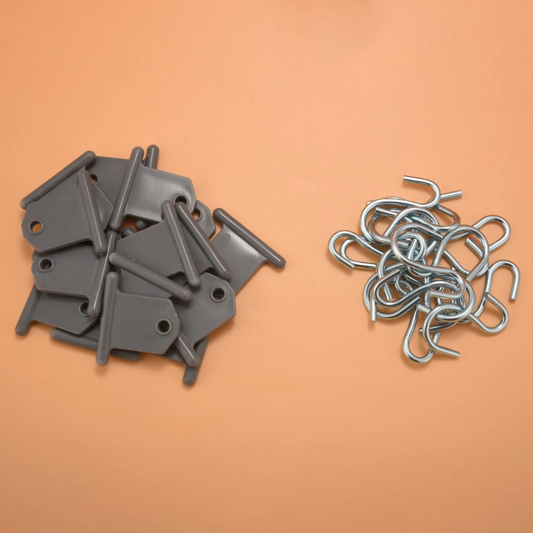 BUONO ganci per strisce di tubi, set di 16 ganci per tende da campeggio, ganci per tende da campeggio, accessori per binari per tubazioni per camper, roulotte