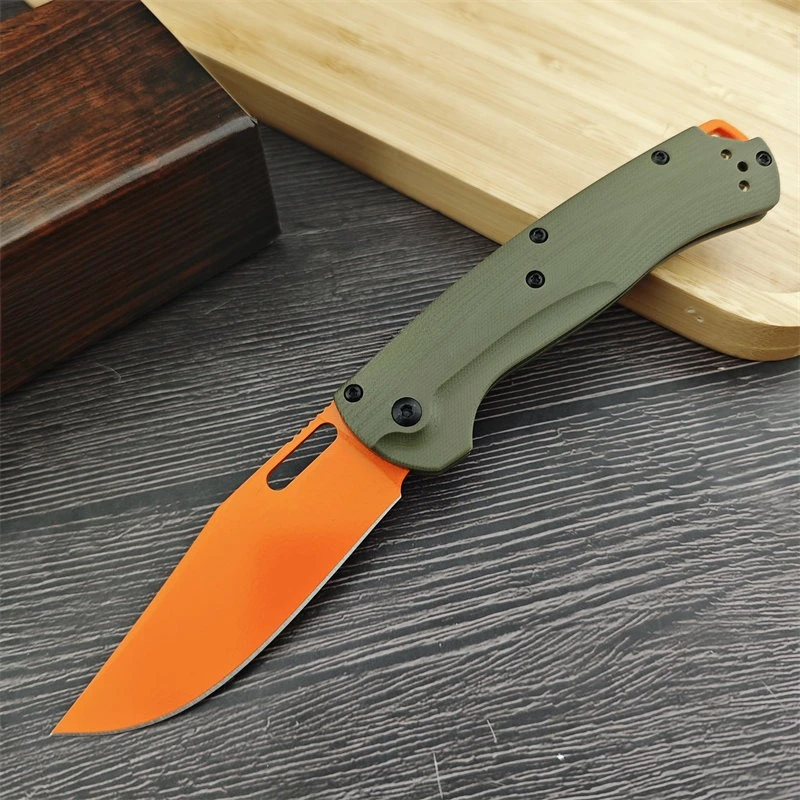 

BM Taggedout 15535 Hunting Knife G10 Handle Outdoor Tactics Camping Hiking Survival EDC Pocket folding Knife Men's gift